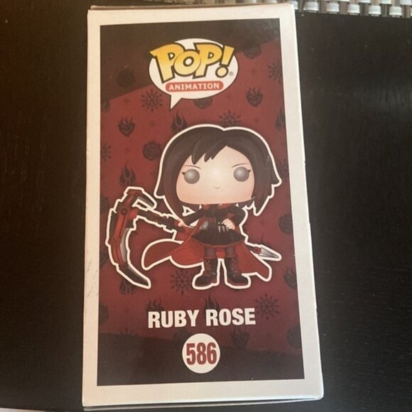 Funko Pop RWBY Ruby Rose #586 Animation Figure Scythe Weapon Toy - Picture 2 of 8